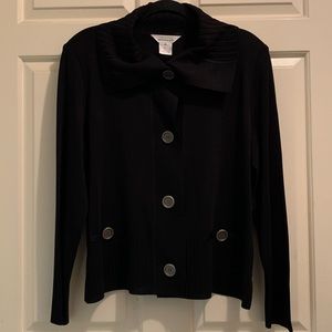 Misook black knit jacket